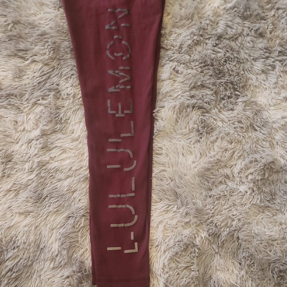 lululemon athletica Burgundy Leggings